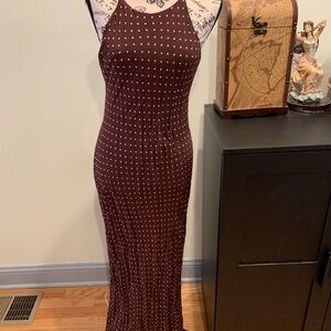 Tessuto Brown and White Polka Dot Dress size medium